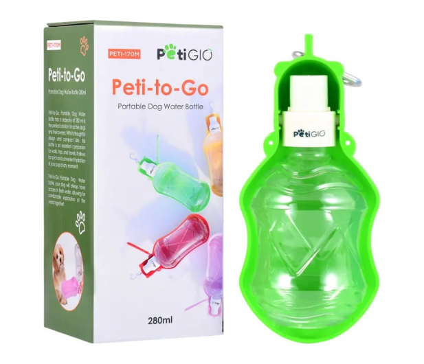PetiGIO PETI-170M-Gbutelka na wodę 280ml zielona - 1581028 - zdjęcie